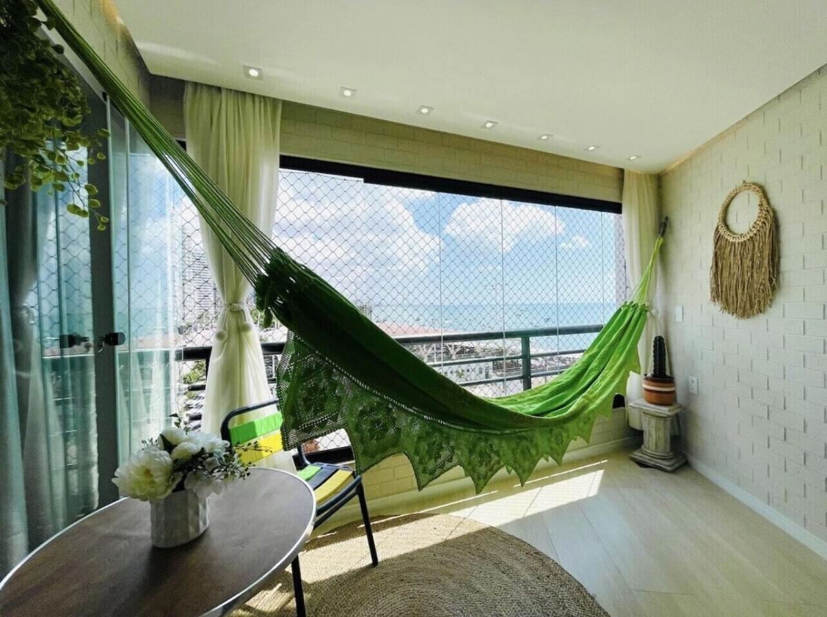 Flat Luxuoso Alto Padrao Frente Mar Com 2 Suites No Iate Plaza Fortaleza  Ngoại thất bức ảnh