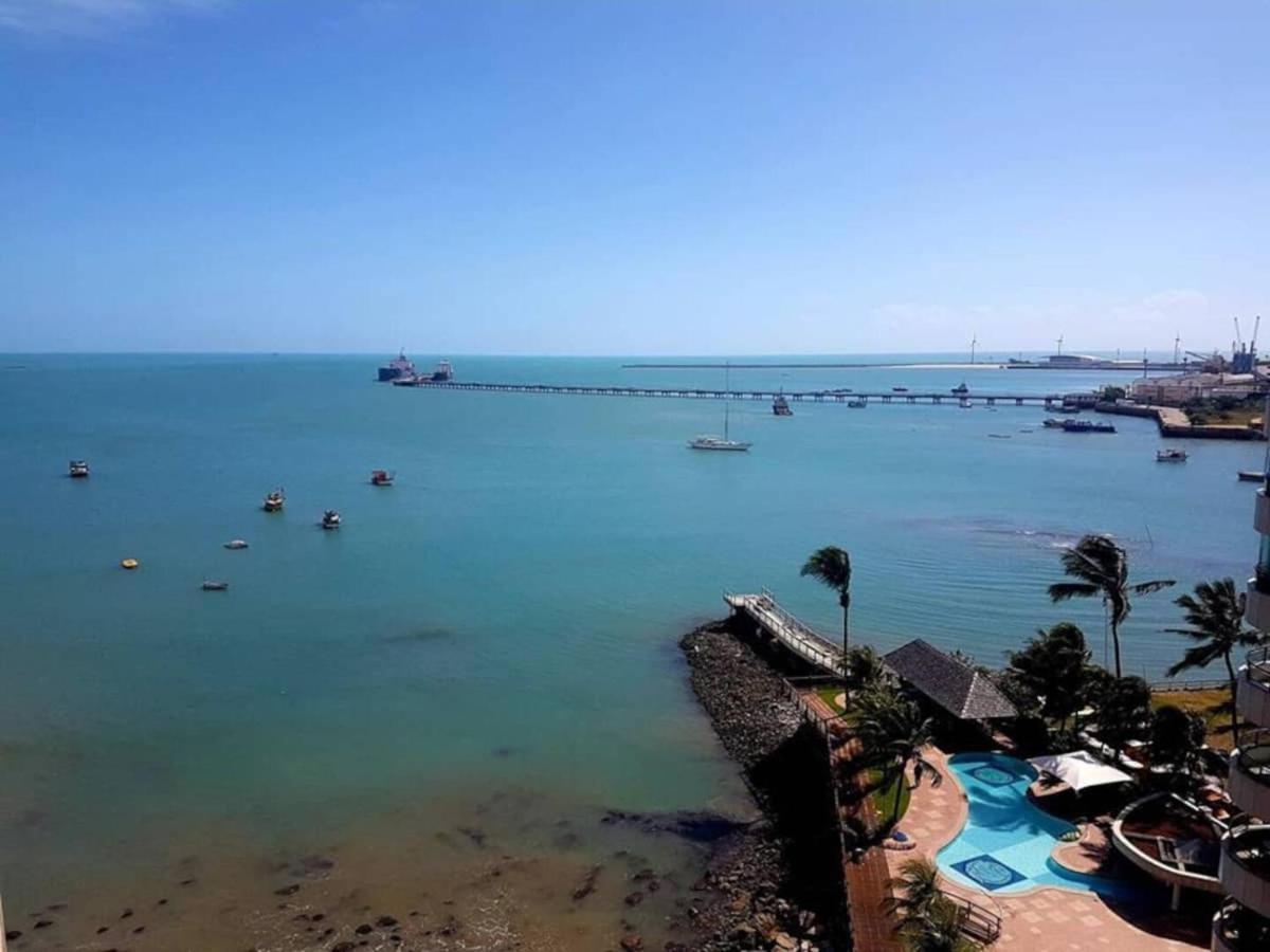 Flat Luxuoso Alto Padrao Frente Mar Com 2 Suites No Iate Plaza Fortaleza  Ngoại thất bức ảnh