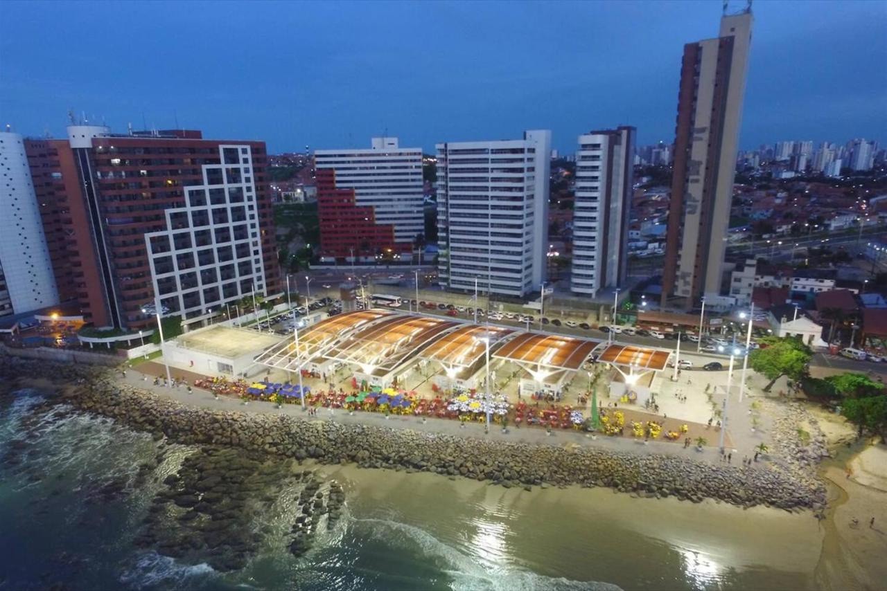 Flat Luxuoso Alto Padrao Frente Mar Com 2 Suites No Iate Plaza Fortaleza  Ngoại thất bức ảnh